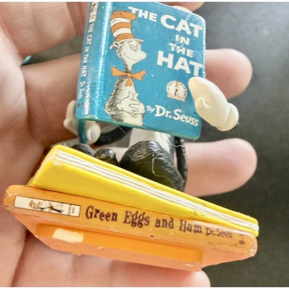 VTG 2002 Dr. Suess Books Series #4 Green Eggs and Ham & 2 Dr. Seuss Ornaments